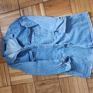 Zara denim jumpsuit in sz medium